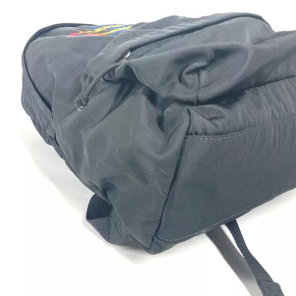Auth BALENCIAGA 503221 Explorer logo backpack bag Backpack Nylon Black/Multicolo - Picture 11 of 16